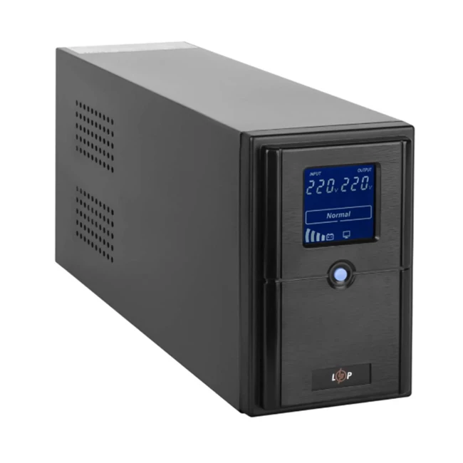 ДБЖ LogicPower LPM-UL1250VA, Lin.int., AVR, 3x x євро, USB, LCD, метал (LP4987)