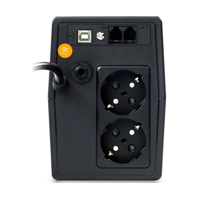 ДБЖ NJOY Horus Plus 800, Lin.int., AVR, 2x євро, USB, LCD, пластик (PWUP-LI080H1-AZ01B)