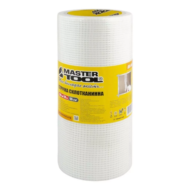 Стрічка склотканинна Master Tool самоклеюча 230 мм*20 м 8*8 55 г/м² (2742455) Стрічка склотканинна Master Tool самоклеюча 230 мм*20 м 8*8 55 г/м² (2742455)