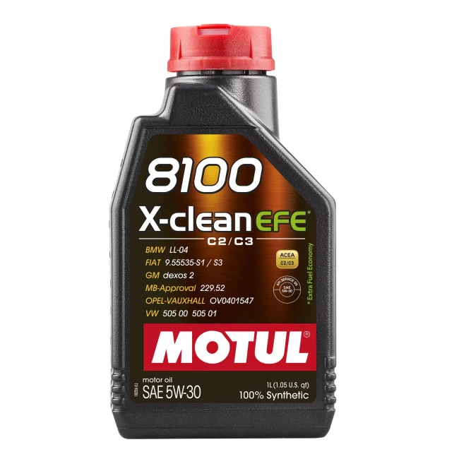 Моторное масло MOTUL 8100 X-clean EFE 5W-30 1л (814001/107210/109470)