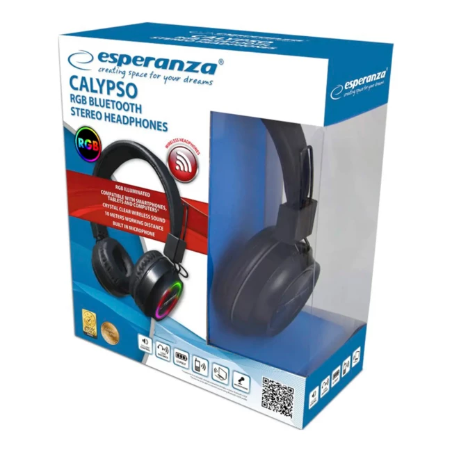 Навушники Bluetooth ESPERANZA Headphones Rgb Calypso (EH219)