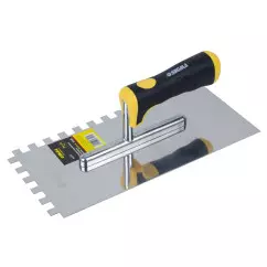 Гладилка нержавеющая штукатурная SIGMA Profi 280х130мм c зубом 10х10мм (8327541)