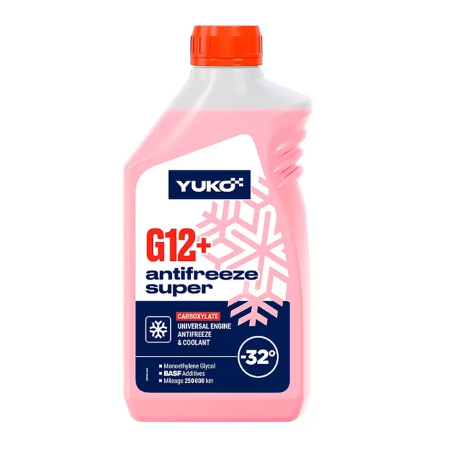 Антифриз YUKO Super G12+ -32°C красный 1л (404409)