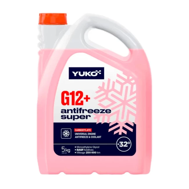 Антифриз YUKO Super G12+ красный -32°C 5л (4823110404430)