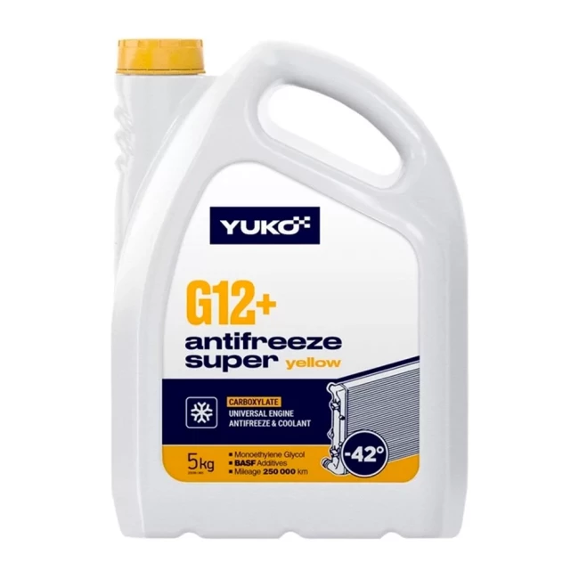Антифриз YUKO-40 Super G12+ желтый 5л (4823110403754)