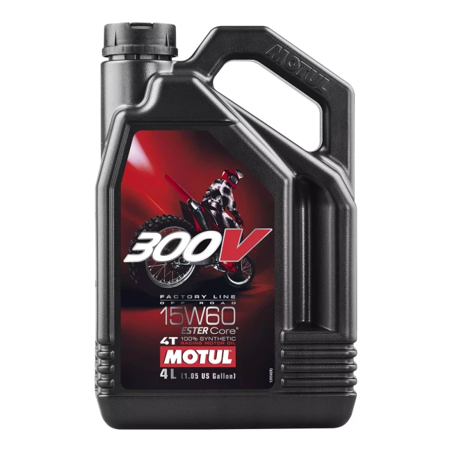 Масло моторное MOTUL 4T 300V Factory Line Off Road SAE 15W-60 4л (845741/104138)