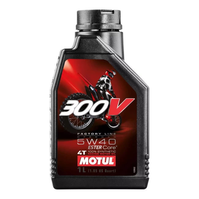 Масло моторное MOTUL 4T 300V Factory Line Off Road SAE 5W-40 1л (845611/104134)