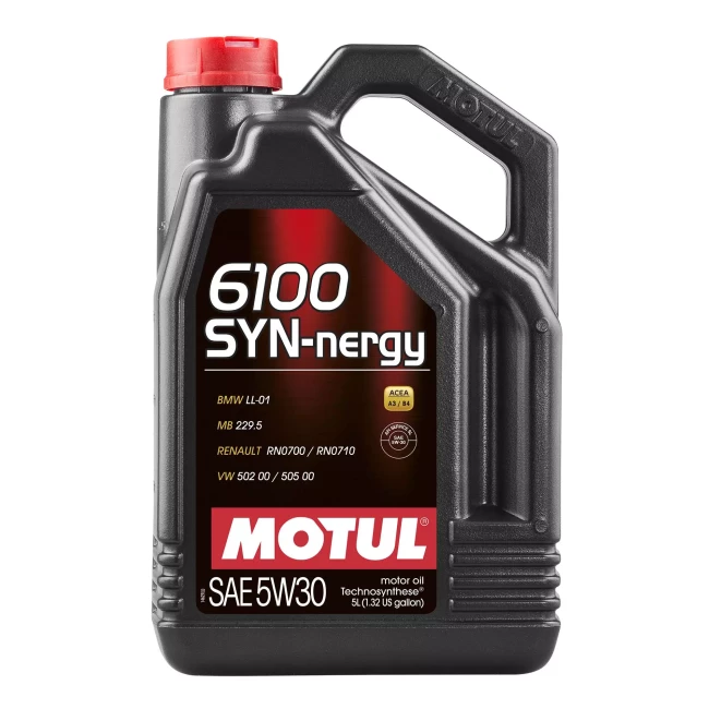 Моторное масло MOTUL 6100 Syn-nergy 5W-30 5л (838351) Моторное масло MOTUL 6100 Syn-nergy 5W-30 5л (838351)