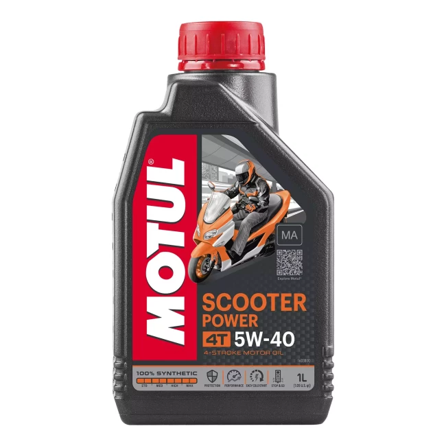 Моторное масло MOTUL Scooter Power 4T 5W-40 MA 1л (832001/105958)