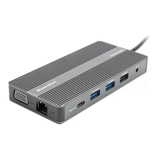 Переходник Blueendless USB Type-C - 2xHDMI, VGA, LAN, 3xUSB Type-A, SD, TF, USB Type-C PD100W, Aux (CA913886)