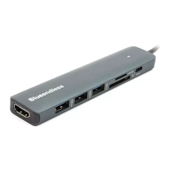 Перехідник Blueendless USB Type-C - HDMI, 3xUSB Type-A, SD, TF, USB Type-C PD100W