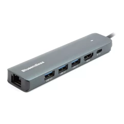 Перехідник Blueendless USB Type-C - HDMI, LAN, 3xUSB 3.0 Type-A, USB Type-C PD100W (CA913909)