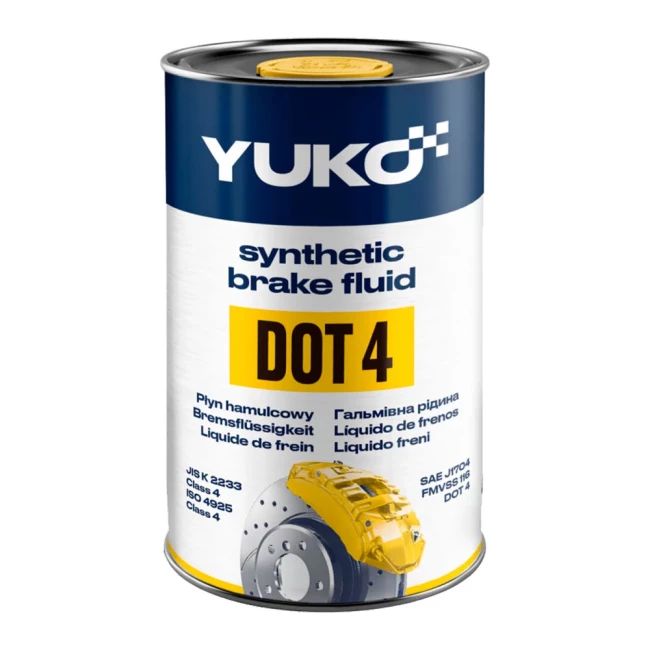 Тормозная жидкость YUKO ДОТ-4 0,455кг (4823110403297)