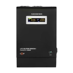 ИБП LogicPower LPY-W-PSW-5000VA+(3500Вт)10A/20A, с правильной синусоидой, 48V, настенный