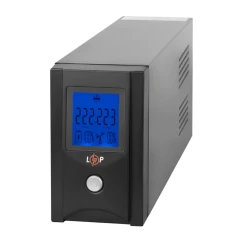 ИБП LogicPower UL650VA, Lin.int., AVR, 2 x евро, USB, LCD, металл