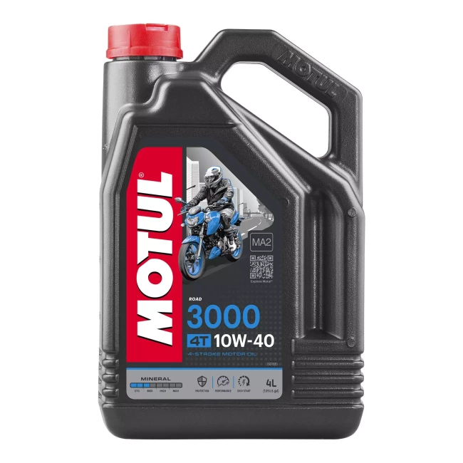 Масло моторное MOTUL 3000 4T SAE 10W-40 4л (846041)