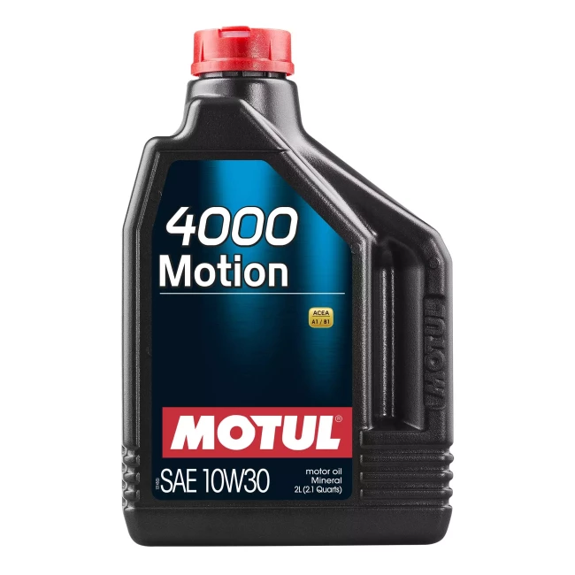 Масло моторное MOTUL 4000 Motion SAE 10W-30 2л (387202)
