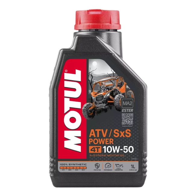 Масло моторное MOTUL 4T ATV-SxS Power SAE 10W-50 1л (853601)