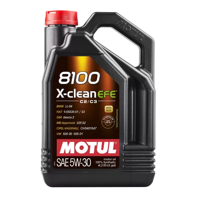 Моторное масло MOTUL 8100 X-Clean EFE 5W-30 4л (814007)