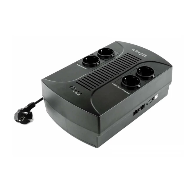 ИБП EnerGenie EG-UPS-001 650VA, Line Int., AVR, 4 x Schuko, пластик ИБП EnerGenie EG-UPS-001 650VA, Line Int., AVR, 4 x Schuko, пластик