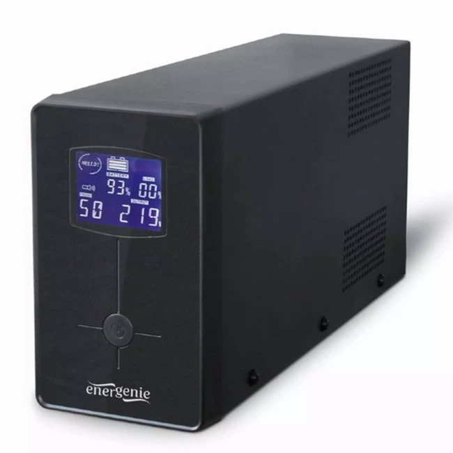 ИБП EnerGenie EG-UPS-034 1500VA, Line Int., AVR, 3xIEC+2xSchuko, USB, LCD, RJ11 ИБП EnerGenie EG-UPS-034 1500VA, Line Int., AVR, 3xIEC+2xSchuko, USB, LCD, RJ11