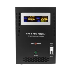ДБЖ LogicPower LPY-B-PSW-7000VA+ (5000Вт)10A/20A, з правильною синусоїдою, 48V 