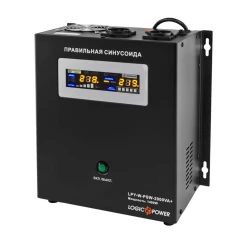 ИБП LogicPower LPY-W-PSW-2000VA+ (1400Вт)10A/20A,Lin.int., AVR, 2 х евро, метал, настенный 