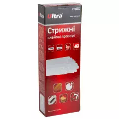 Стержни клеевые ULTRA 8х300мм 83 шт 1кг прозрачные (2701032)