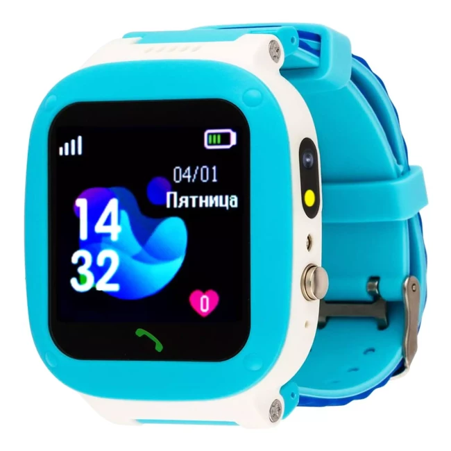 Дитячий годинник AmiGo GO004 Splashproof Camera+LED Blue