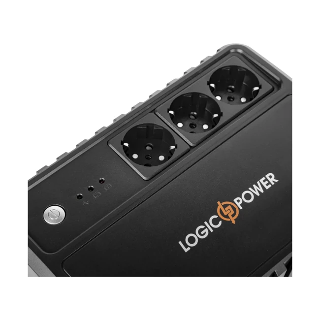ДБЖ LogicPower LP-400VA-3PS, Lin.int., AVR, 3 x євро, пластик (LP16157)