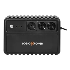 ИБП LogicPower LP-400VA-3PS, Lin.int., AVR, 3 x евро, пластик