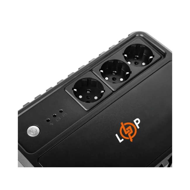 ДБЖ LogicPower LP-U800VA-3PS, Lin.int., AVR, 3 x євро, пластик (LP16159)