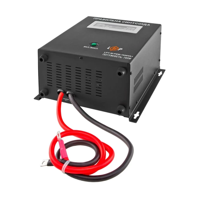 ИБП LogicPower LPY-W-PSW-1000VA+(700Вт), Lin.int., AVR, правильная синусоида, металл (LP4144)