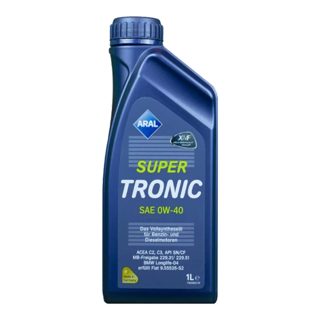Масло моторное ARAL SuperTronic 0W-40 1л (20458) Масло моторное ARAL SuperTronic 0W-40 1л (20458)
