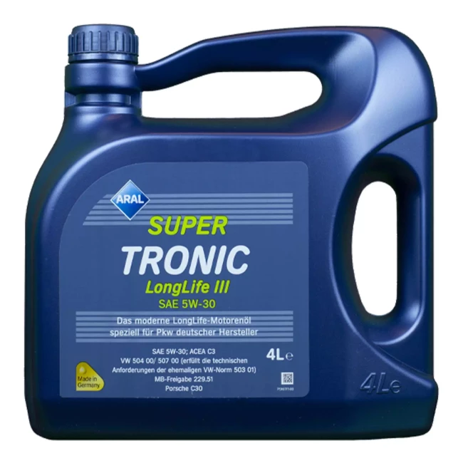 Масло моторное ARAL SuperTronic Longlife III 5W-30 4л (20479) Масло моторное ARAL SuperTronic Longlife III 5W-30 4л (20479)