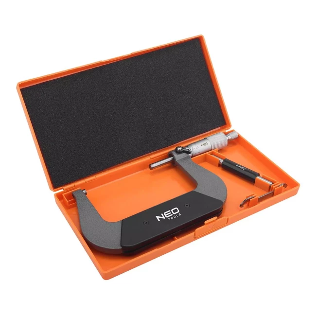 Микрометр NEO TOOLS с верньером 75-100 мм (75-023) Микрометр NEO TOOLS с верньером 75-100 мм (75-023)