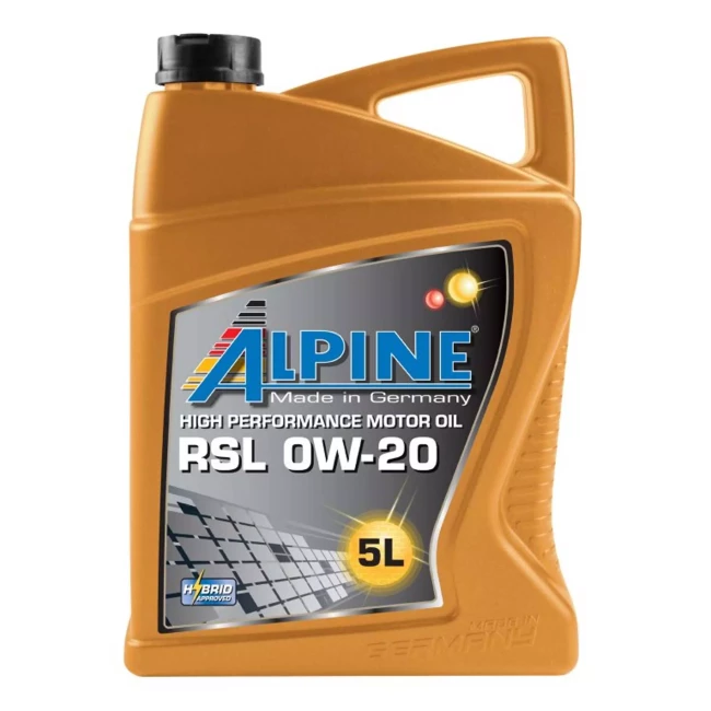 Моторна олива Alpine RSL 0W-20 5л (0195-5) Моторна олива Alpine RSL 0W-20 5л (0195-5)