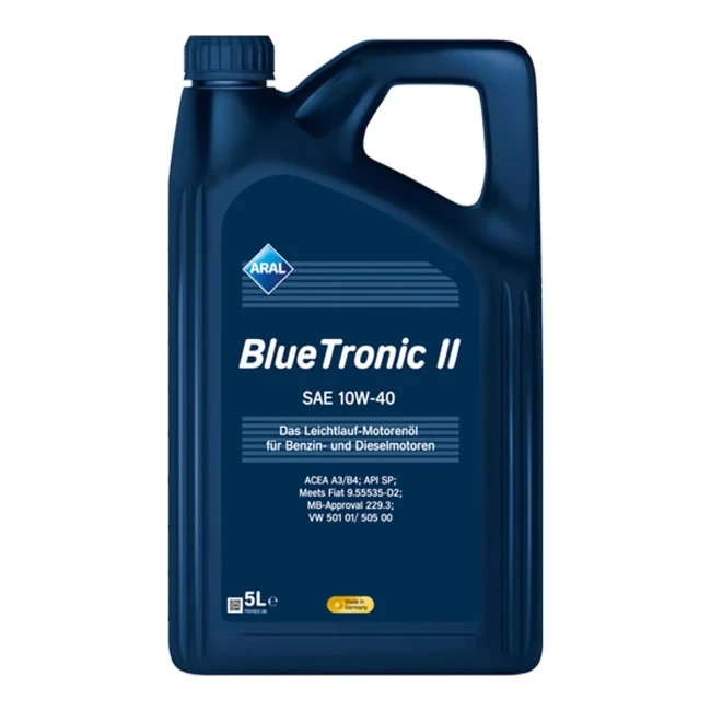 Моторное масло Aral BlueTronic II 10W-40 5л (15F078)