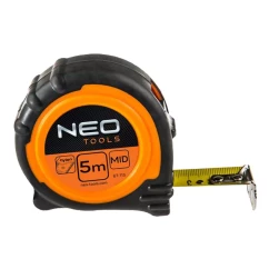 Рулетка NEO TOOLS, сталева стрічка 5 м х 25 мм, магніт
