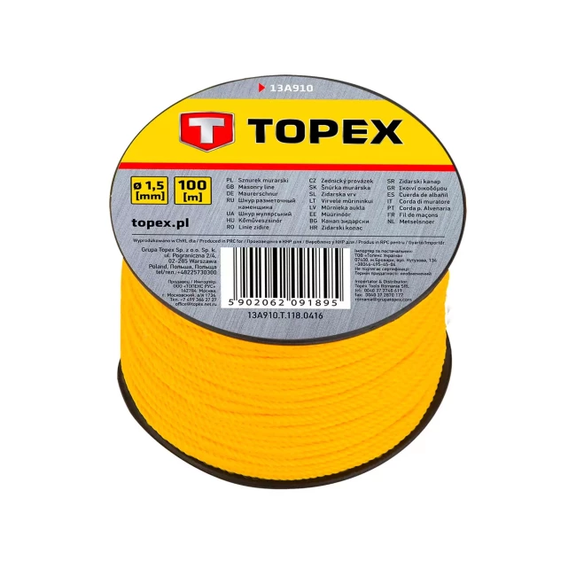 Шнур разметочный TOPEX 100 м (13A910) Шнур разметочный TOPEX 100 м (13A910)