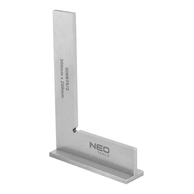 Точный квадрат с основой NEO TOOLS, DIN875/2, 300x200 mm (72-035)