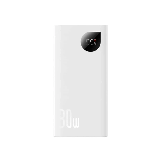 Внешний аккумулятор Baseus Adaman2 20000mAh 30W белый (PPAD050002) Внешний аккумулятор Baseus Adaman2 20000mAh 30W белый (PPAD050002)