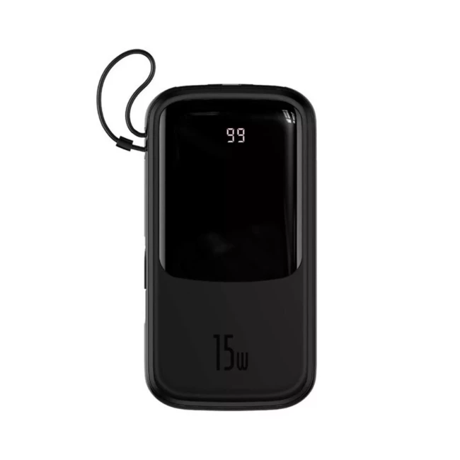 Внешний аккумулятор Baseus Qpow 20000mAh 15W +Type-C черный (PPQD-G01) Внешний аккумулятор Baseus Qpow 20000mAh 15W +Type-C черный (PPQD-G01)