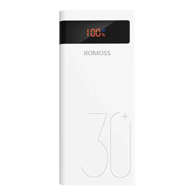 Внешний аккумулятор Romoss Sense8P+ 30000mah белый (PHP30-515-1134) Внешний аккумулятор Romoss Sense8P+ 30000mah белый (PHP30-515-1134)