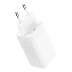 Зарядний пристрій Baseus 65W GaN5 Pro 2C+U білий