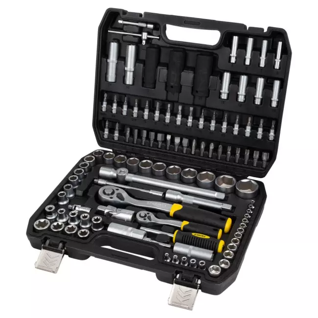 Набор торцевых насадок и биты SIGMA 1/4" 1/2" 114 шт CrV (6003781) Набор торцевых насадок и биты SIGMA 1/4" 1/2" 114 шт CrV (6003781)