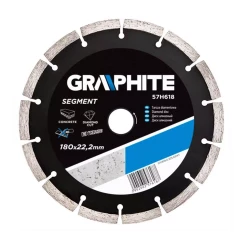 Диск алмазний GRAPHITE 180 х 22.2 мм, сегментний