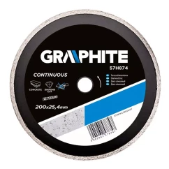 Диск алмазный GRAPHITE 200 x 25.4 мм, сплошной