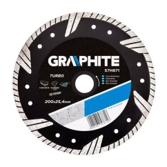 Диск алмазный GRAPHITE 200 x 25.4 мм, turbo