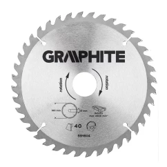 Диск отрезной GRAPHITE 180 x 30 мм 40 зубьев